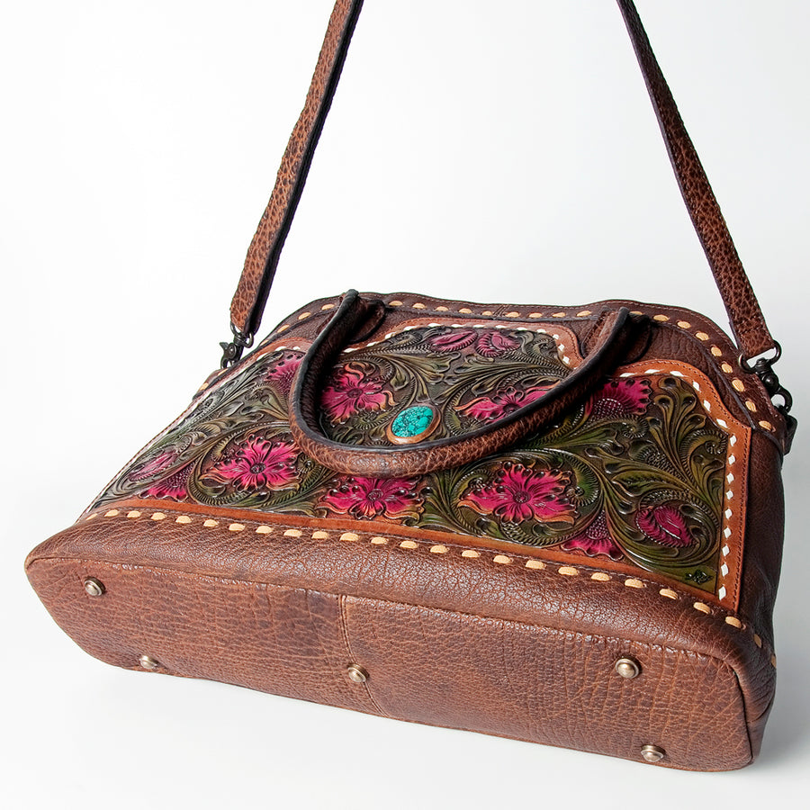 American Darling Tote Hand Tooled Genuine Leather Women Bag Western Handbag Purse
