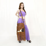 American Darling Cross Body Hair-On Genuine Leather Western Women Bag | Pink Handbag Purse Crossbody for Cute
