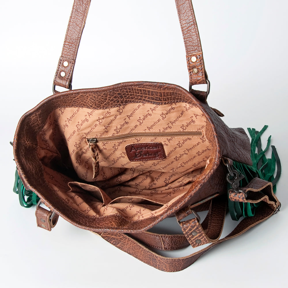 American Darling Tote Hand Tooled Genuine Leather Western Women Bag | Handbag Purse for Cute