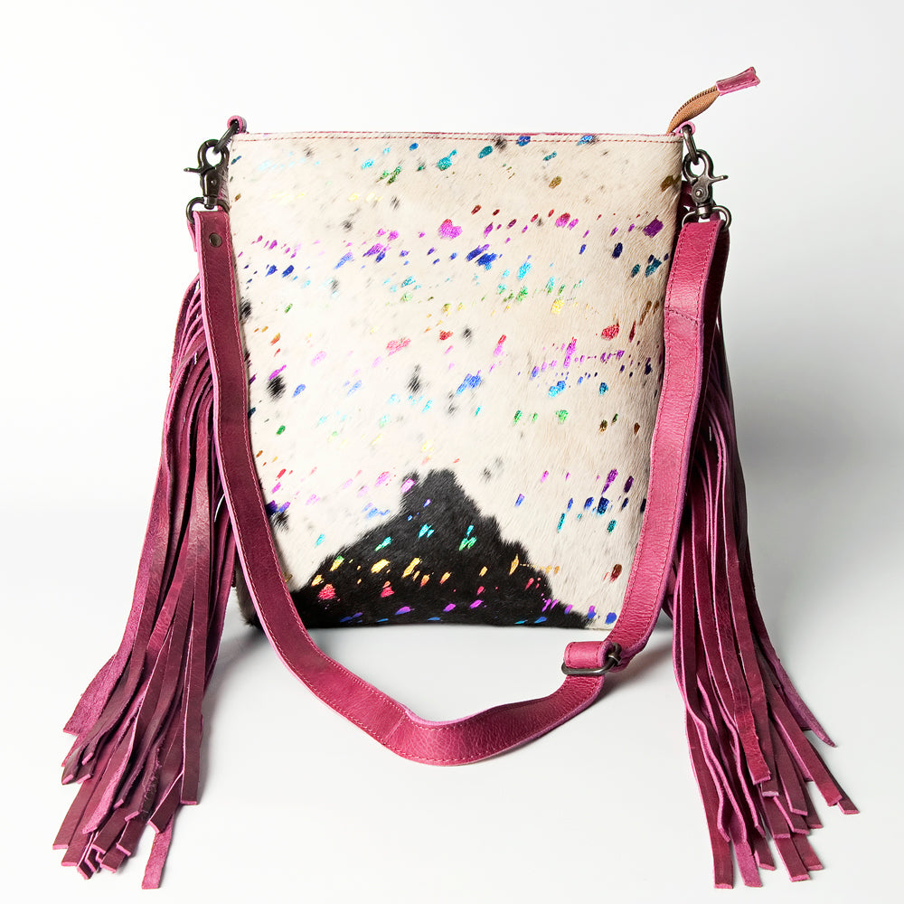 American Darling Cross Body Hair-On Genuine Leather Western Women Bag | Pink Handbag Purse Crossbody for Cute