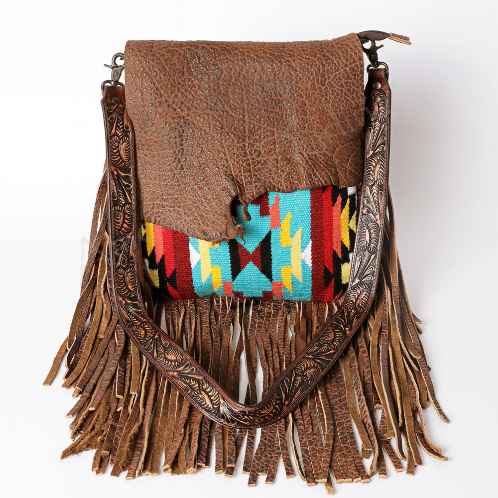 American Darling Large Crossbody Saddle Blanket Genuine Leather Western Women Bag Handbag Purse | Travel Bags College Casual