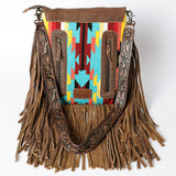 American Darling Large Crossbody Saddle Blanket Genuine Leather Western Women Bag Handbag Purse | Travel Bags College Casual