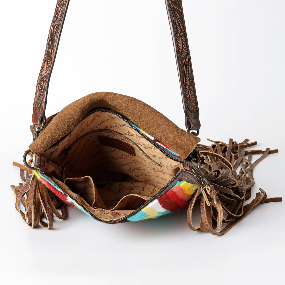 American Darling Large Crossbody Saddle Blanket Genuine Leather Western Women Bag Handbag Purse | Travel Bags College Casual