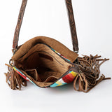 American Darling Large Crossbody Saddle Blanket Genuine Leather Western Women Bag Handbag Purse | Travel Bags College Casual