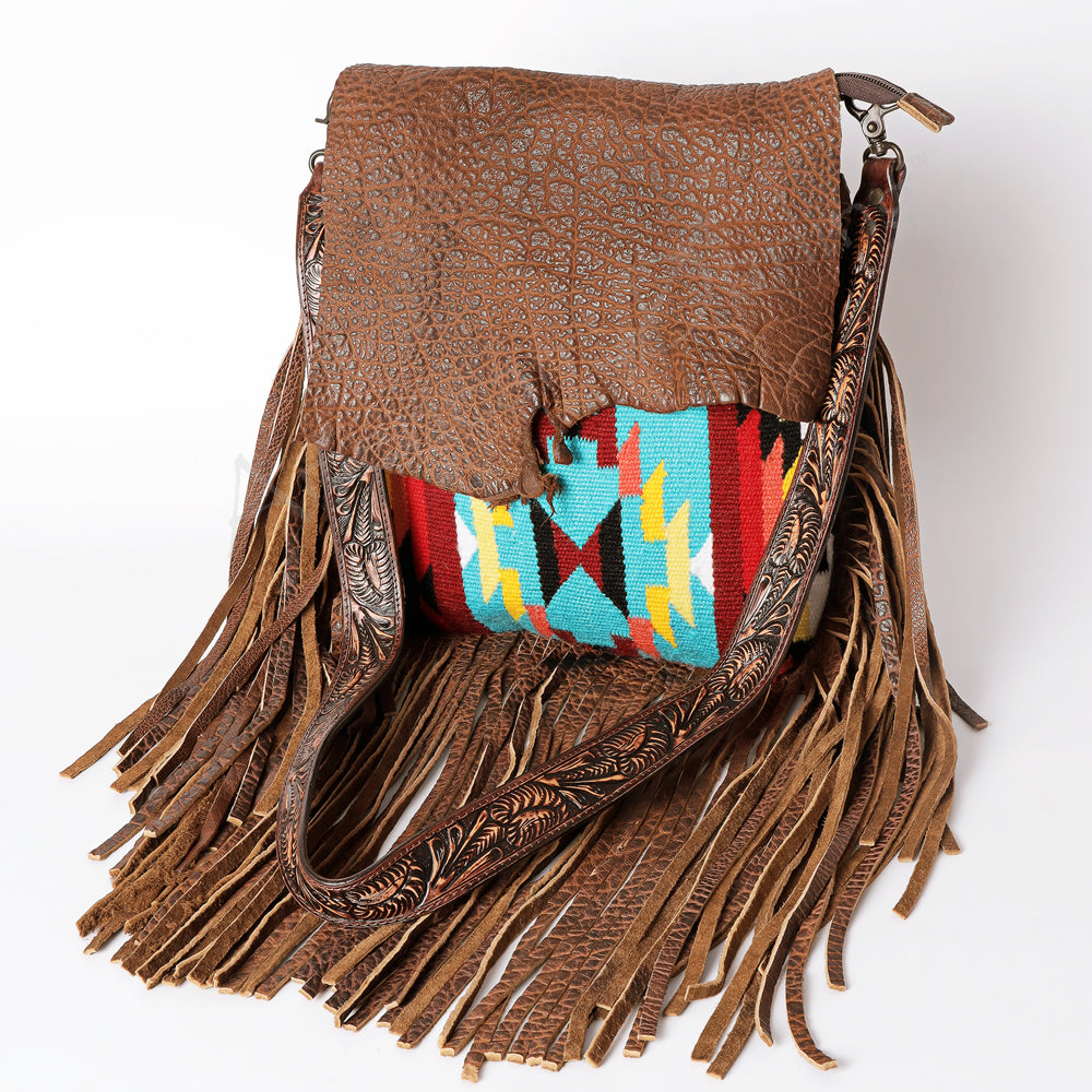 American Darling Large Crossbody Saddle Blanket Genuine Leather Western Women Bag Handbag Purse | Travel Bags College Casual