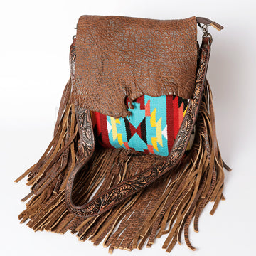 American Darling Large Crossbody Saddle Blanket Genuine Leather Western Women Bag Handbag Purse | Travel Bags College Casual