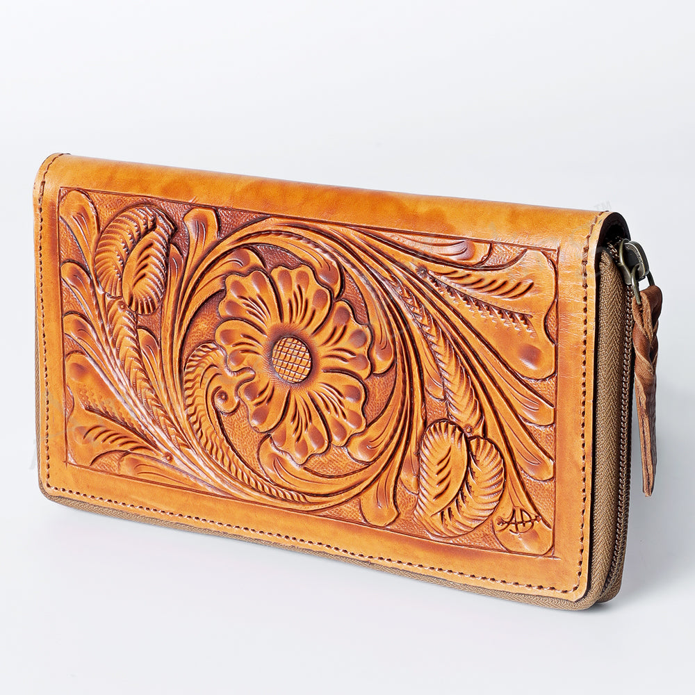 American Darling Wallet Hand Tooled Genuine Leather women bag western handbag purse