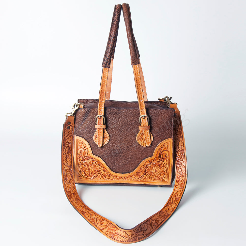 American Darling Tote Hand Tooled Genuine Leather women bag western handbag purse