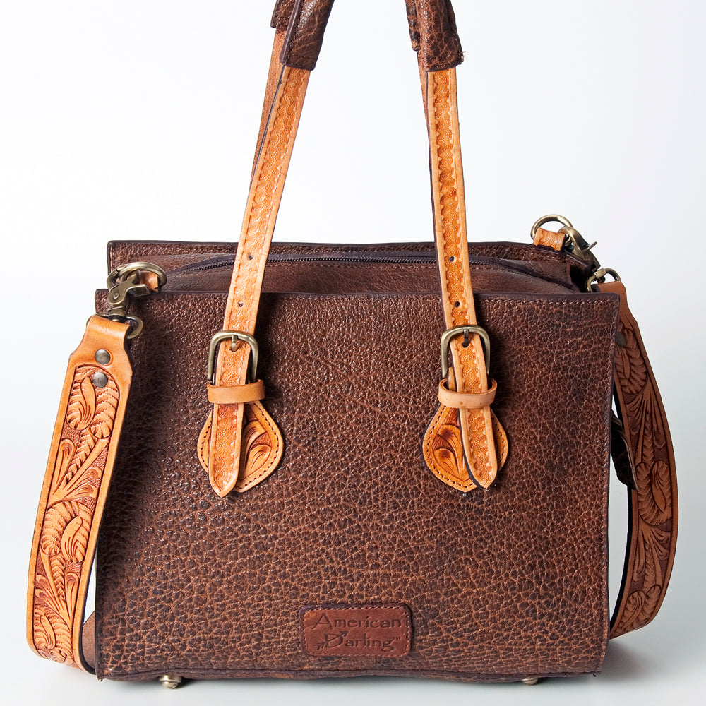 American Darling Tote Hand Tooled Genuine Leather women bag western handbag purse