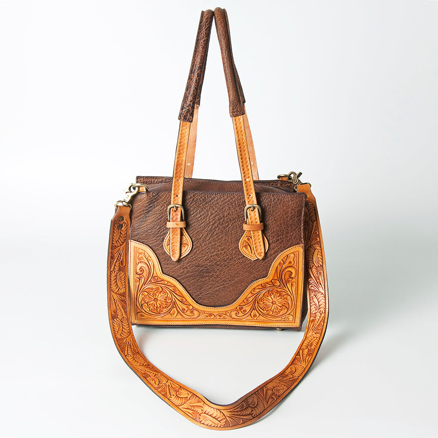 American Darling Tote Hand Tooled Genuine Leather women bag western handbag purse