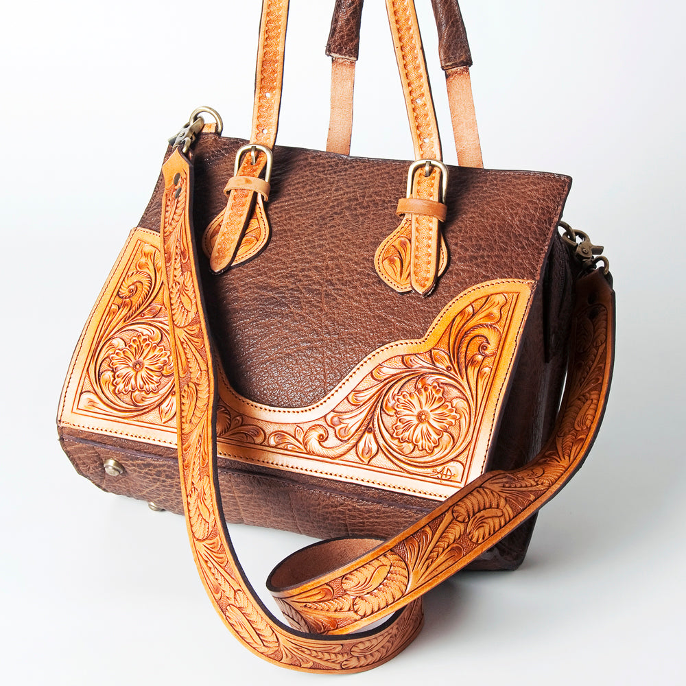 American Darling Tote Hand Tooled Genuine Leather women bag western handbag purse