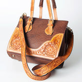 American Darling Tote Hand Tooled Genuine Leather women bag western handbag purse