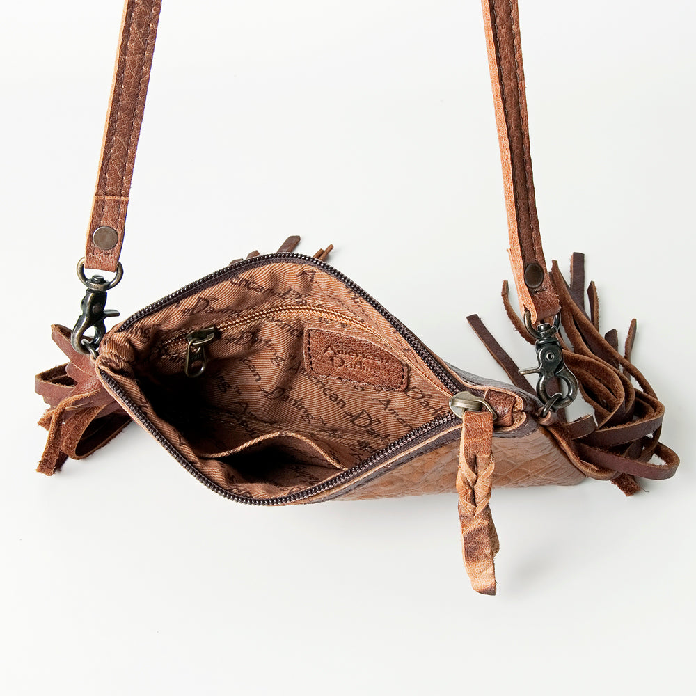 American Darling Coin Purse Crocodile Embossed Genuine Leather Western Women Bag | Handbag Wallet Purses for