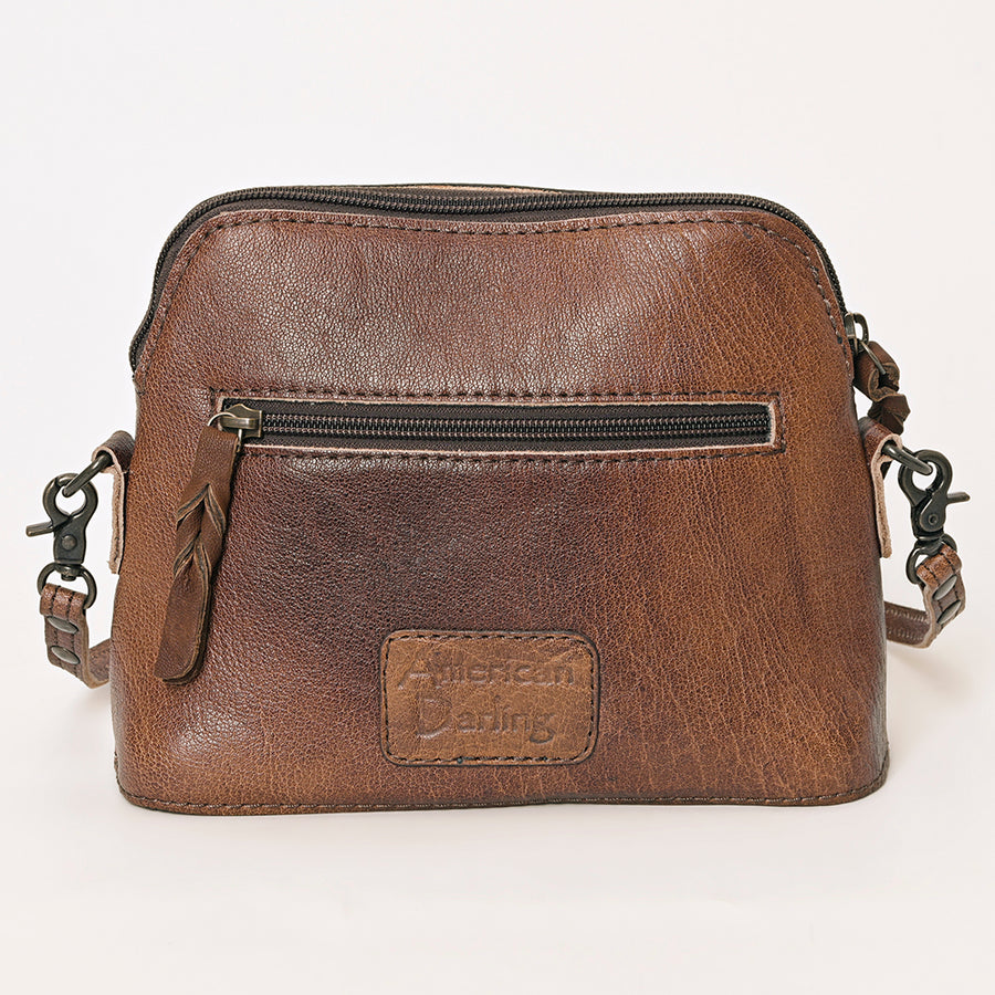 American Darling Wallet for Women, Hand Tooled Floral Leather, Vegetable-Tanned Full Grain Western Clutch with YKK Zipper