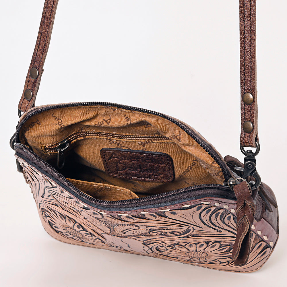 American Darling Cross Body Hand Tooled Genuine Leather Western Women Bag Handbag Purse | Crossbody for Cute