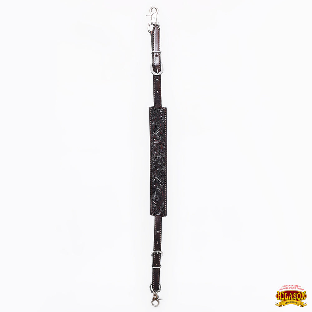 Hilason Horse Adjusts 24" - 27" Size Leather Breast Collar Wither Strap