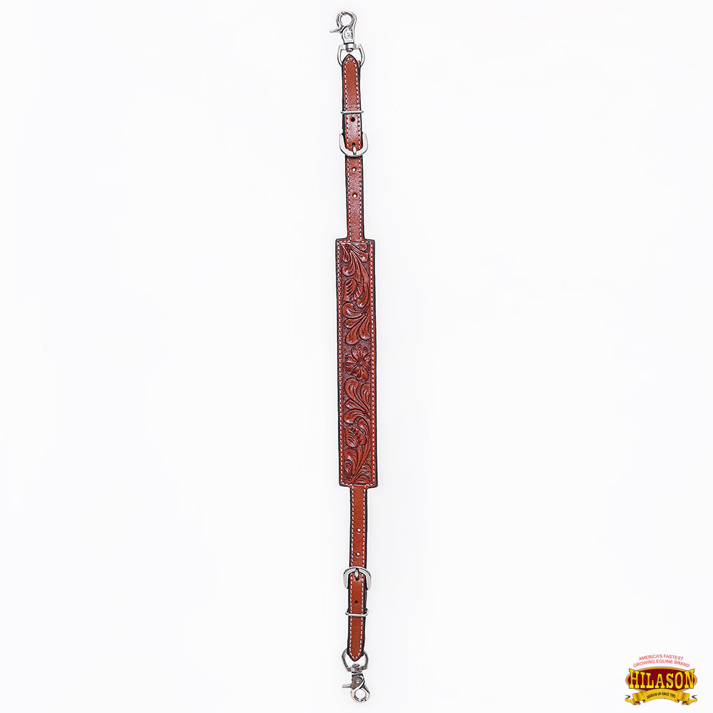 Hilason Horse Adjusts 24" - 27" Size Leather Breast Collar Wither Strap