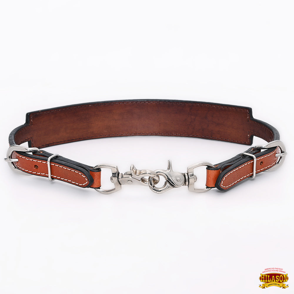 Hilason Horse Adjusts 24" - 27" Size Leather Breast Collar Wither Strap