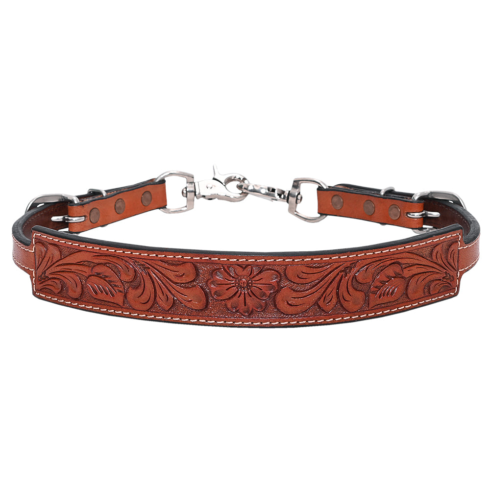 Hilason Horse Adjusts 24" - 27" Size Leather Breast Collar Wither Strap