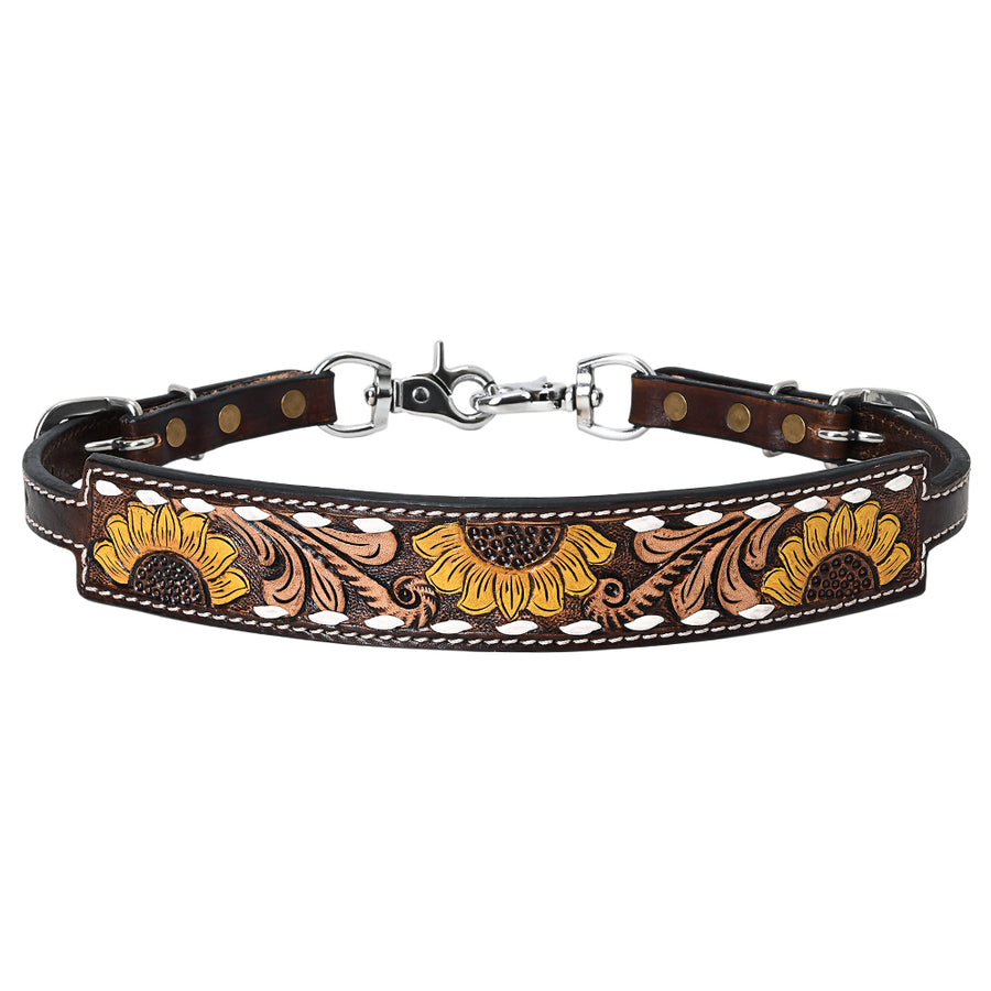 24-27 In Hilason Horse Leather Wither Strap Dark Brown - Uhorse