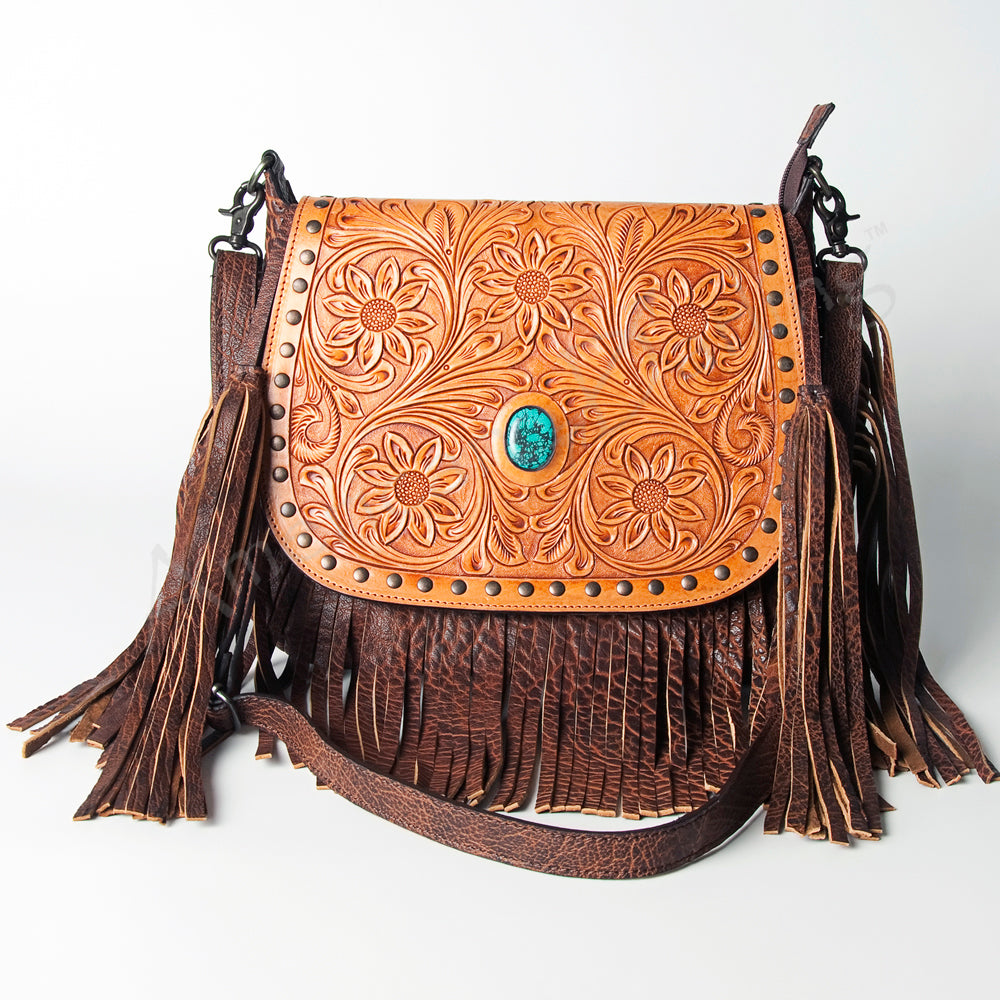 American Darling Crossbody Hand Tooled Genuine Leather Women Bag Western Handbag Purse