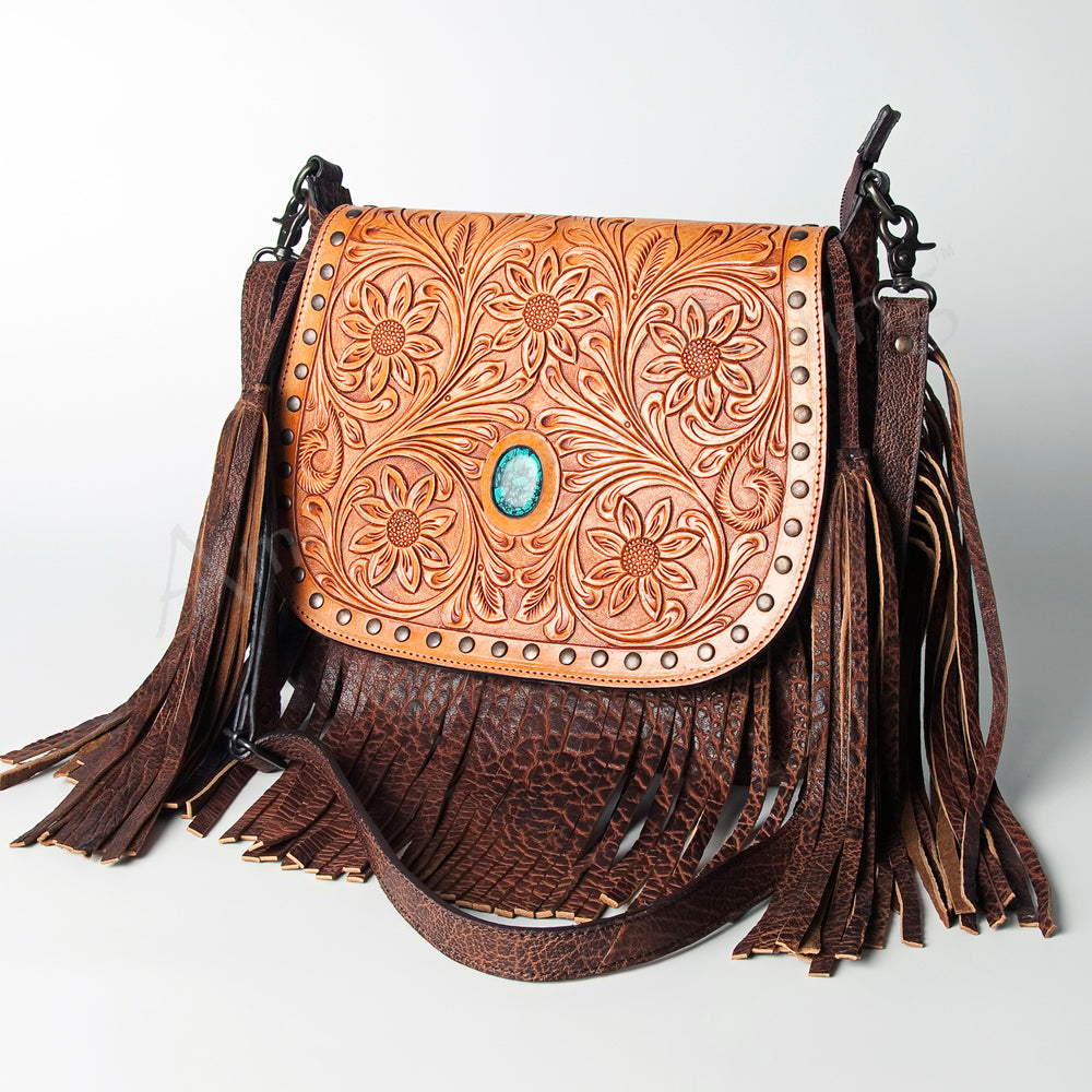 American Darling Crossbody Hand Tooled Genuine Leather Women Bag Western Handbag Purse