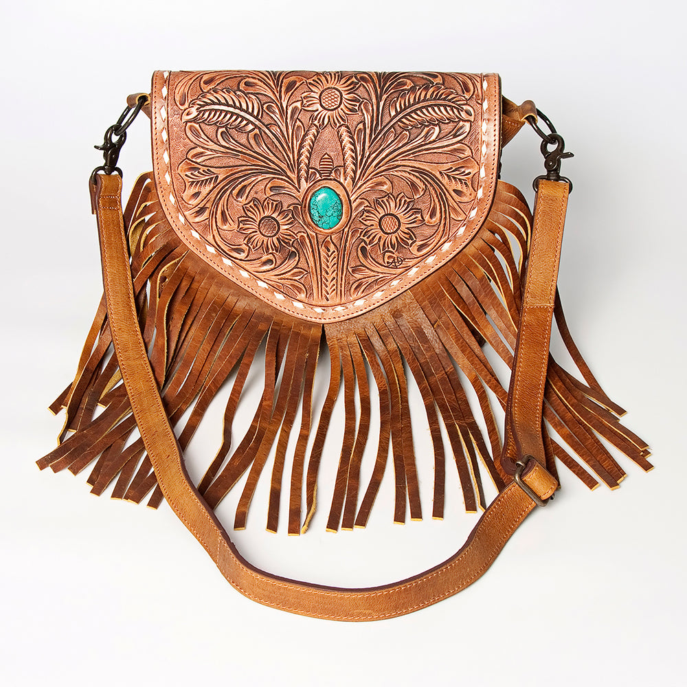 American Darling Crossbody Hand Tooled Genuine Leather Women Bag Western Handbag Purse