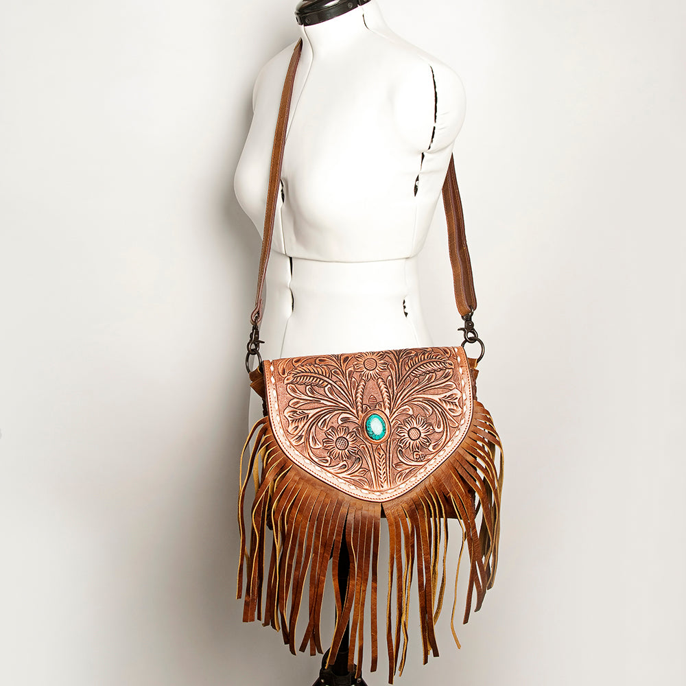 American Darling Crossbody Hand Tooled Genuine Leather Women Bag Western Handbag Purse