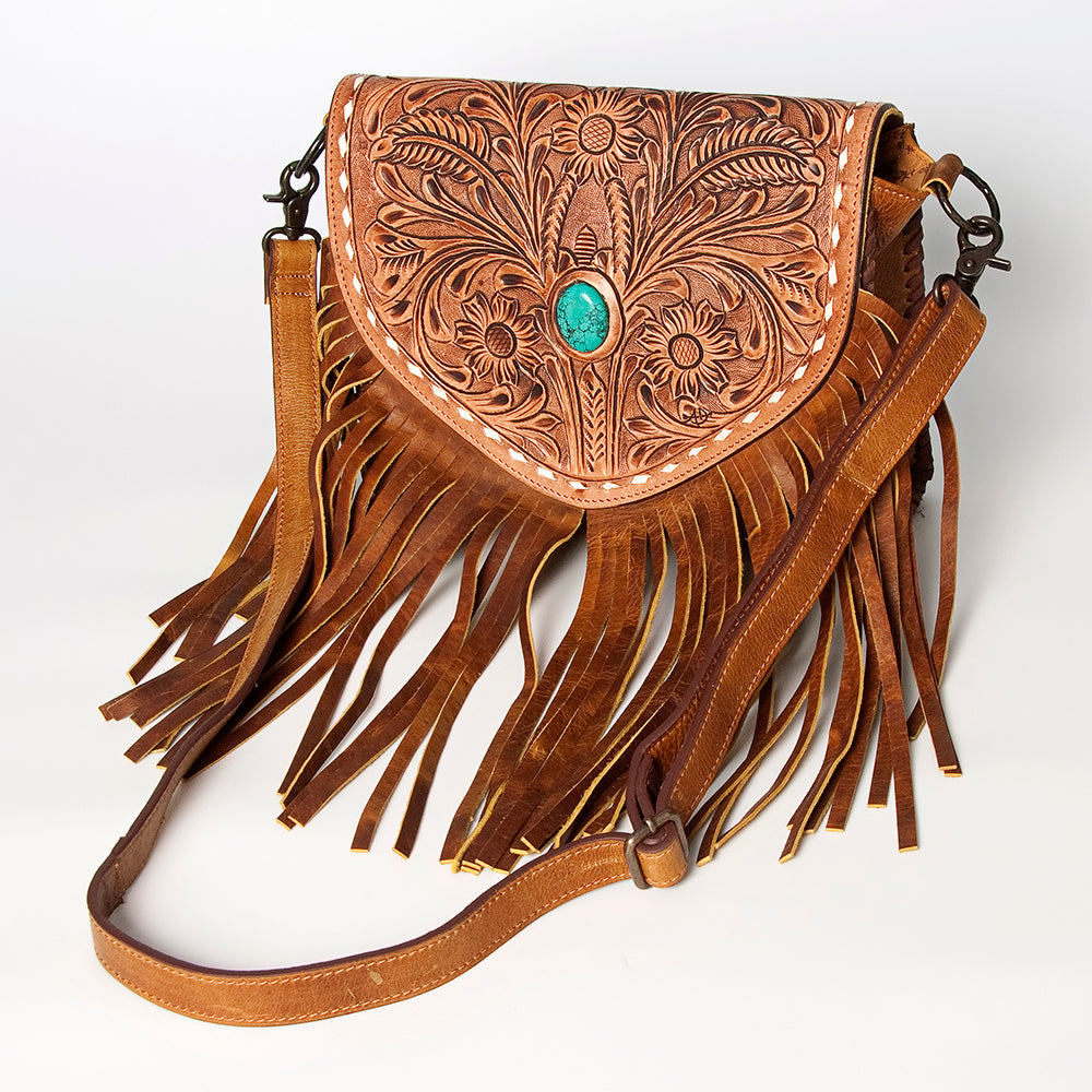 American Darling Crossbody Hand Tooled Genuine Leather Women Bag Western Handbag Purse