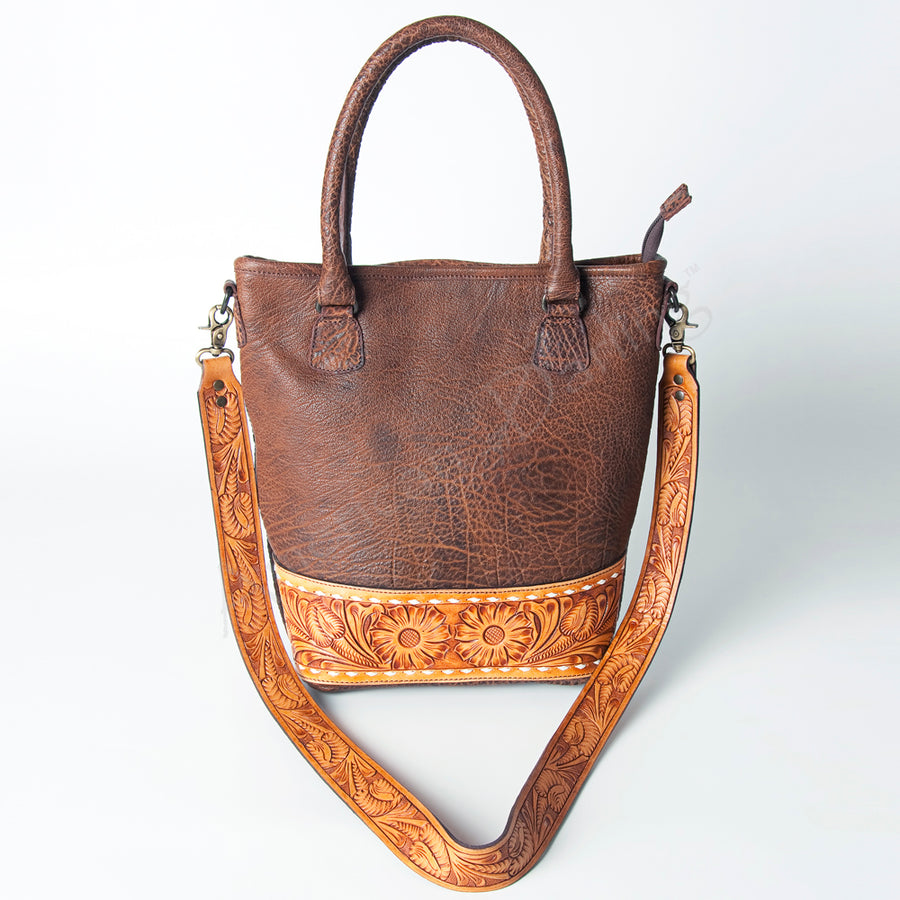 American Darling Tote Hand Tooled Genuine Leather Western Women Bag Handbag Purse | Travel Bags College Casual