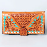 American Darling Wallet Hand Tooled Genuine Leather Western Women Bag | Handbag Purse Wristlet Travel Clutch
