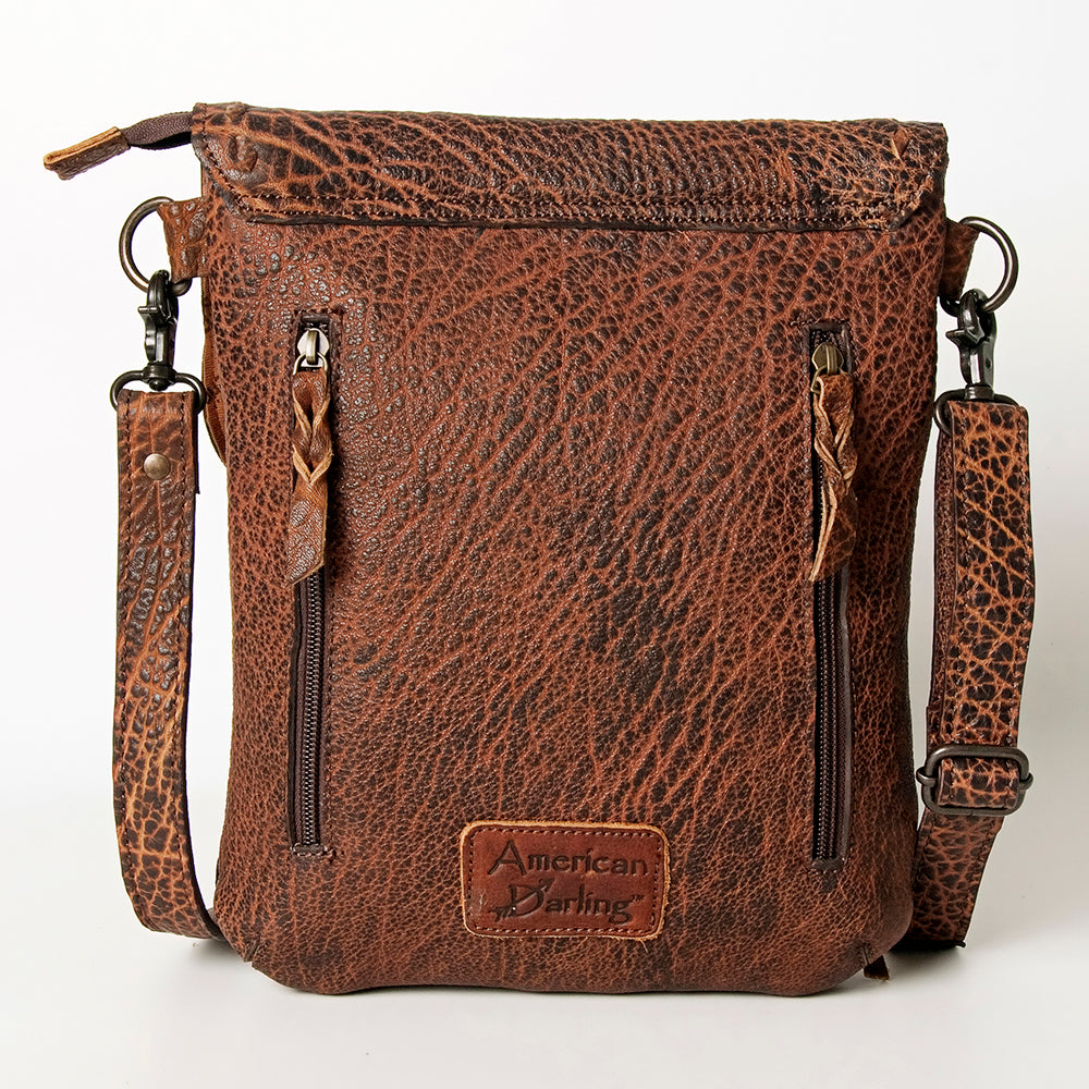 American Darling Cross Body Hand Tooled Genuine Leather women bag western handbag purse