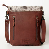 American Darling Cross Body Hand Tooled Hair On Genuine Leather women bag western handbag purse