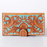 American Darling Wallet Hand Tooled Genuine Leather Western Women Bag | Handbag Purse Wristlet Travel Clutch
