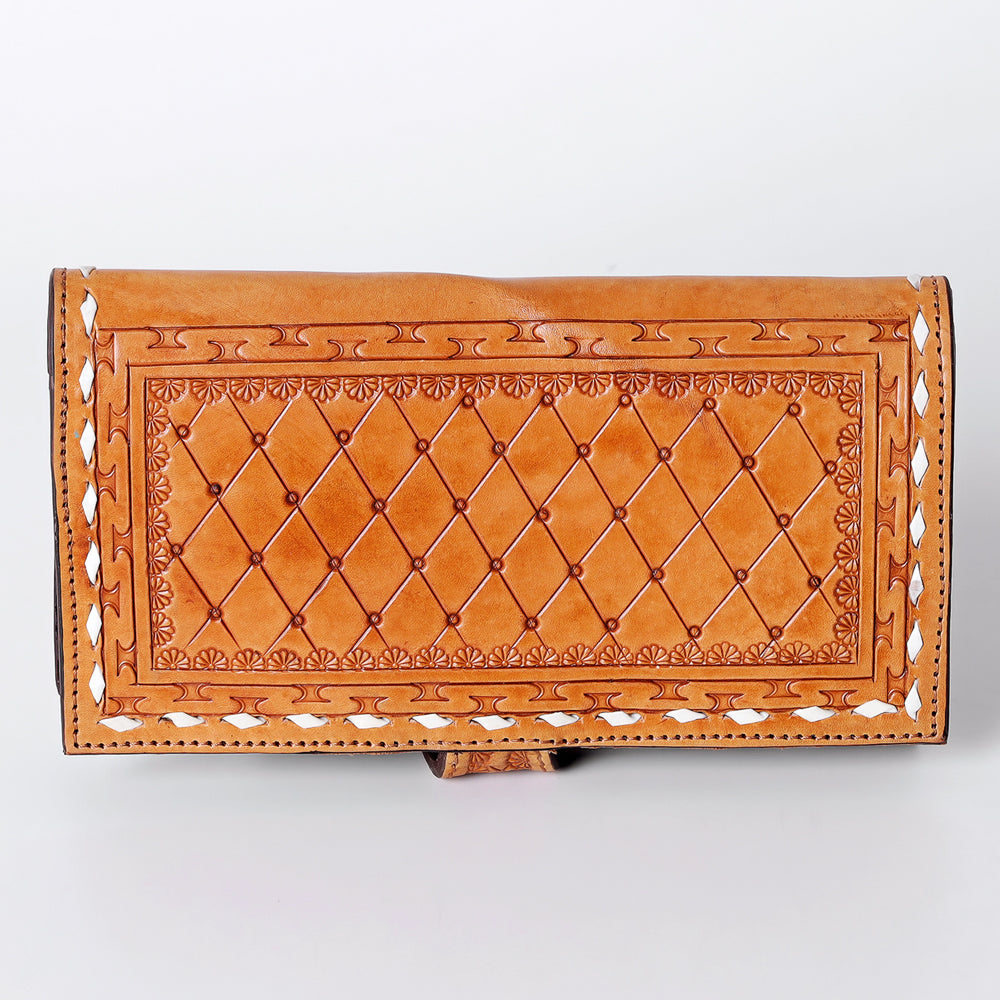 American Darling Wallet Hand Tooled Genuine Leather Western Women Bag | Handbag Purse Wristlet Travel Clutch