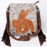 American Darling Cross Body Hair on Genuine Leather Western Women Bag Handbag Purse | Crossbody for Cute Bags