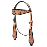 Hilason Western American Leather Horse Tack Set Tan