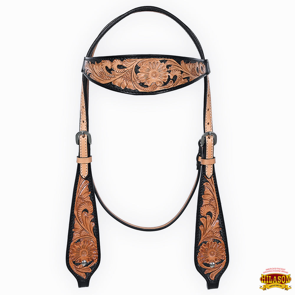 Hilason Western American Leather Horse Tack Set Tan