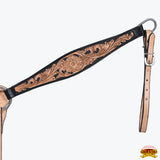 Hilason Western American Leather Horse Tack Set Tan