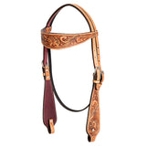 Hilason Western American Leather Horse Tack Set Tan
