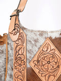 American Darling ADBGA209C Hobo Hand Tooled Hair On Genuine Leather women bag western handbag purse