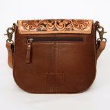 American Darling Messenger Hand Tooled Hair on Genuine Leather Western Women Bag Handbag Purse | Cute