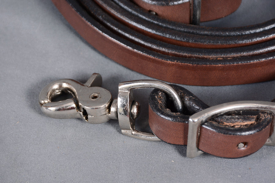 BAR H EQUINE Western Leather Horse Rein With Adjustable Buckle | Reins for Horses