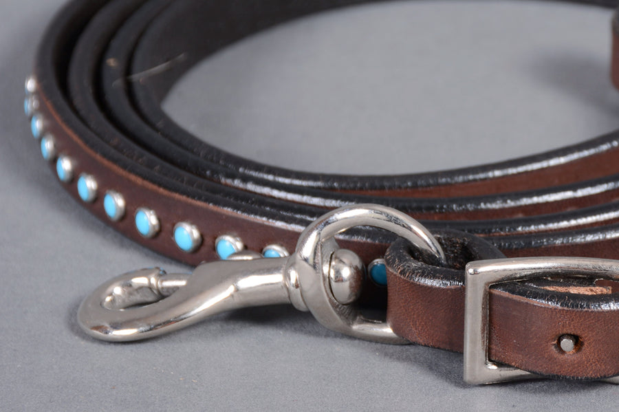 BAR H EQUINE Western Leather Horse Rein With Adjustable Buckle | Reins for Horses