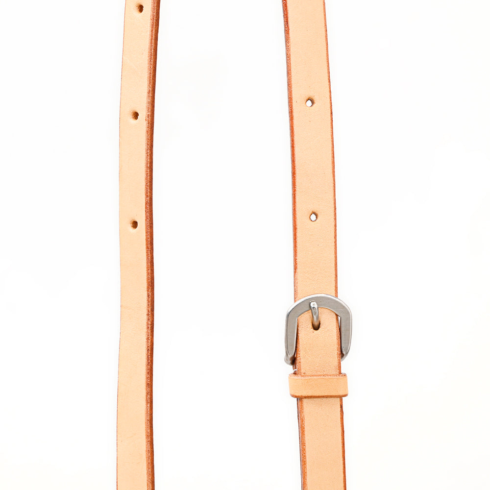 Bar H Equine Horse Genuine Leather Tie Downs Snap Ends Tan