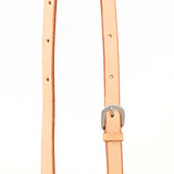 Bar H Equine Horse Genuine Leather Tie Downs Snap Ends Tan