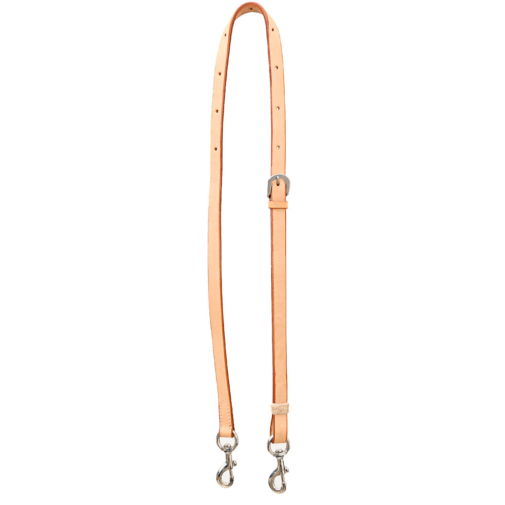 Bar H Equine Horse Genuine Leather Tie Downs Snap Ends Tan