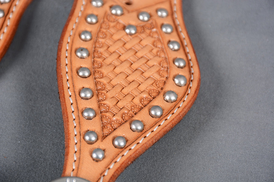 Bar H Equine American Leather Spurs Straps for Adults Western Womens Spur Horse Riding Barrel Racing Show and Rodeo Strap