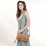 American Darling Wallet Hand Tooled Genuine Leather women bag western handbag purse
