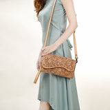 American Darling Wallet Hand Tooled Genuine Leather women bag western handbag purse